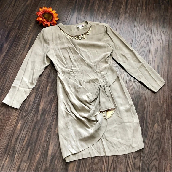 🦋B2G1🦋SCARLETT Vintage Womens Wrap Dress 11/12 - Picture 2 of 11